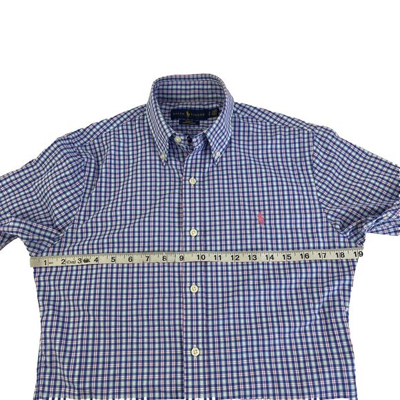 Mens Ralph Lauren Performance Slim Fit Long Sleeve Button Down Shirt Small Blue - Picture 3 of 7